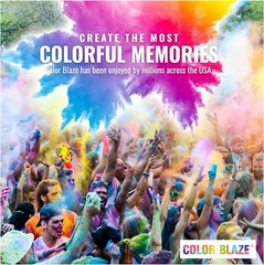 Color Blaze – 25lbs Green Colored Powder – Holi Fun Run Color War Festival Party