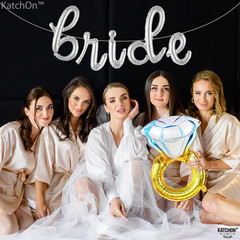 , Huge Diamond Ring Balloons – 29 Inch | Wedding Ring Balloon for Bridal Shower