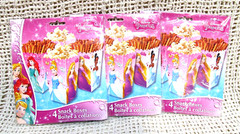 Disney Princess PARTY SNACK BOXES ~ Popcorn Snacks (3Pk of 4) = Set of 12 ~ NEW