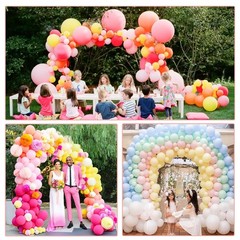 Black Balloon Arch Stand Kit, Adjustable Balloon Arch Stands for Floor Garden…