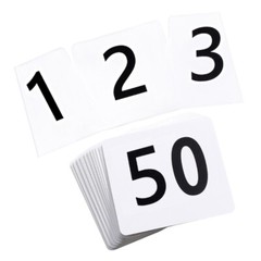 Double Sided Numbered Seats Cards for Weddings and Event Portable Place Card