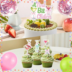 Martini Party Decorations Set for Adults, a Tini Bit Older Birthday Theme Kit wi