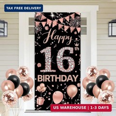 16th Birthday Decorations for Girls, Sweet 16 Party Decorations, Happy 16th Birt