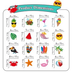 Summer Party Decorations, NO-DIY Summer Decorations includes Hello Summer Ban…