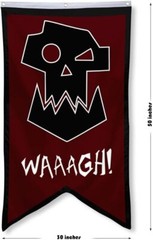 ORKS BANNER FLAG MAN CAVE BED ROOM HOME OFFICE PARTY DECOR 30X50 INCH RED