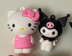 Anime Cake Topper Set, Hello Kitty, Kawaii Anime Figure, Party Theme Decorations