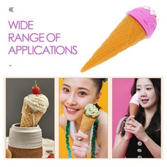 Simulated Ice Cream Cone Model Artificial Food Prop Photography Shop Decor