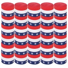15 Rolls USA Independence Day Party Streamers, Red White Blue Crepe Paper