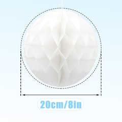 8 Pcs Honeycomb Balls Party Decoration 8in Honeycomb Flower Balls Tissue Pom …