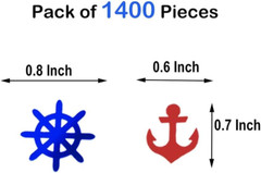 Anchor Rudder Confetti Patriotic Nautical Party Theme Nautical Baby Shower Nauti