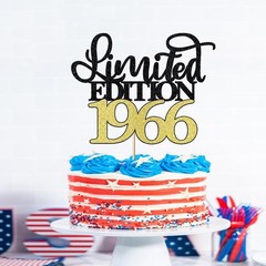 Limited Edition 1966 Cake Topper, Happy 60th Birthday Cake Topper, Men and Wo…