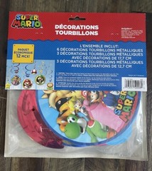 Super Mario Swirl & Honeycomb Decorations Birthday Party *NEW* Mario / Luigi
