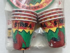DISNEY LION KING BEACH PARTY MAKERS SET PLATES CUPS NEW SEALED CARTOON MOVIE VTG