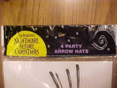Nightmare Before Christmas 4 Party Arrow Hats, NRFP, Disney, Party Supplies