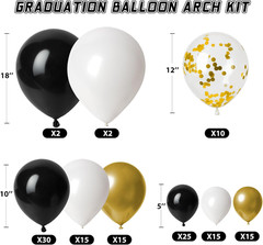 2026 Graduation Balloon Arch Kit 129PCS Party Decorations Garland Set 4 Boxes