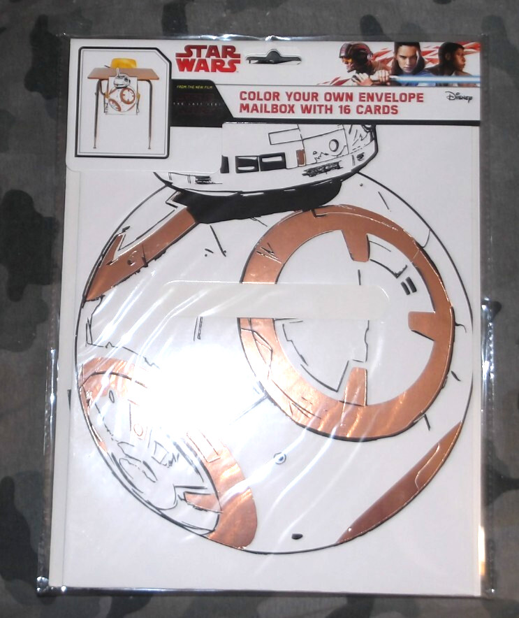 Star Wars Color Your Own Envelope Mailbox With 16 Cards