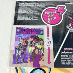 Monster High WALL BANNER 5 Piece Set 6ft DECORATING KIT Birthday Party Supplies