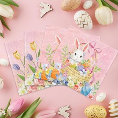 Whimsical Easter Celebration Kit for 16 – Includes Dinner and Dessert Plates