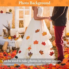 350PCS Fall Maple Leaves – Autumn Leaf Garland hojas Mixed Color