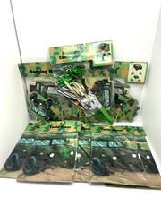 Army Camouflage Party Lot 5 Tablecloths, Centerpiece & 2 Mobiles Military Theme