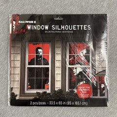 Halloween II Michael Myers Halloween Window Silhouettes 33.5″ x 65″ (2-Pack)