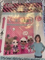 LOL SURPRISE BFFS 4 Eva Mural Scene Setter Wall Decorating Kit Birthday Party