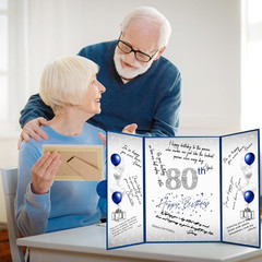 80Th Birthday Decorations for Men or Women, Creative 80Th Birthday Guest Book Al