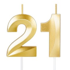 21st Birthday Candles,21st Birthday Decorations Cake Topper for Her Him Men