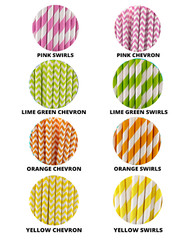 1st Birthday Straws (SET OF 12) Glitter Birthday Decorations Favors (Any Age)