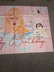 Taylor Swift Cloth Tapestry Happy Birthday Banner Flag Large 3×5 Ft Free Ship