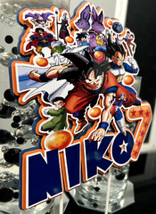 DRAGON BALL Z PERSONALIZED PARTY DECORATION, FAVOR BOXES, TABLE CENTERPIECE, ETC