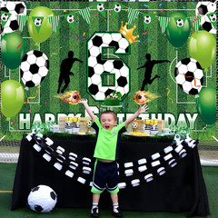 Soccer 6th Birthday Banner – Sport Themed Decorations for Boys and Teens