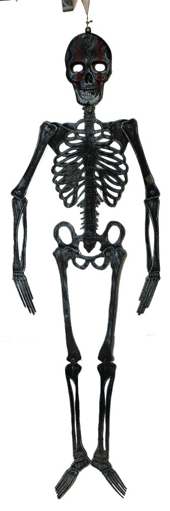 46″ Plastic Jointed Hanging Skeleton Halloween Haunted House Party Decoration