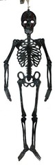 46″ Plastic Jointed Hanging Skeleton Halloween Haunted House Party Decoration