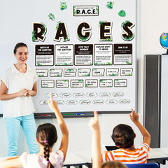 49 Pcs Races Writing Strategy Decorations Eucalyptus Cutouts with Sentence Begin