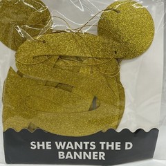 Funny Bachelorette Party Gold Glitter Banner – Bachelorette Party Decorations,