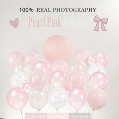 Pink Bow Party Decorations – Coquette Birthday Decorations Include Banner Pearl