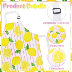Lemonade Stand Supplies, 2 Pack Lemon Aprons with Pockets, 2 Lemonade Banners…