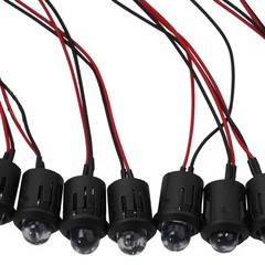 10 Pack 12V 10mm Pre Wired LED Bulb Cable with Bright and Consistent Light