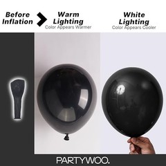 Black Balloons 152 pcs Different Sizes of 18 12 10 5 Inch Black Black-y18