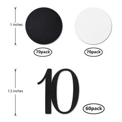 Black Glitter 10 Confetti 10th Birthday 200pcs Anniversary Party Supply