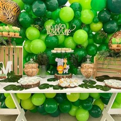 Green Balloons, 50pcs 12 Inch Different Shades Dark Green Emerald Green Lime