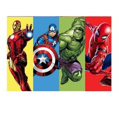 Marvel Avengers Superhero Birthday Backdrop Banner Decorations Background Party
