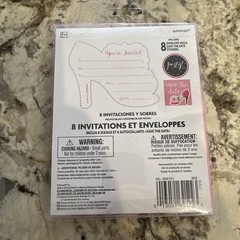 32x Fancy Shoe Large Novelty Invites & Envelopes 4″ x 6″ NEW + FAST SHIPPING