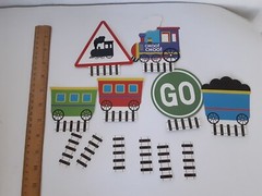 Trains Birthday Party Buffet Table Name Place Cards 6 Ct