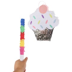 Holiday Decoration Surprise Candy Party Pinata Ice Cream Cake Pinata w/ Stick