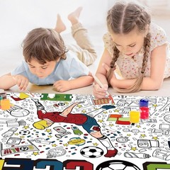 Vibrant Soccer Coloring Tablecloth – Creative Fun for Kids’ Parties & Classrooms