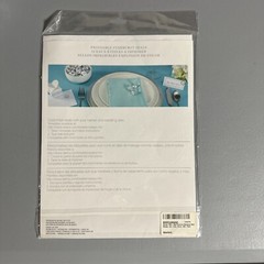Starburst Seals Print Your Own Decal White With Silver 0.75in Crafting