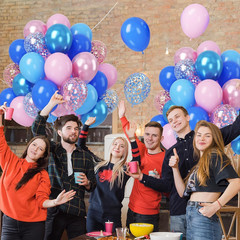 Pink and Blue Balloon Set – 50Pcs 12 Inch Pastel Confetti, Royal and Metallic Ba