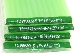 Celebrate, St. Patricks Day 12 Pack Color-Changing Straws. Set of 4.